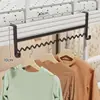 Colgador de Ropa para Cama de Dormitorio Organizador de Almacenamiento de Ropa y Pantalones para Litera Superior de Dormitorio Estudiantil Colgador de Almacenamiento para Barra de Secado de Ropa junto a la Cama