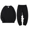 Feibai Amazon Set de Suéter Personalizado para Hombre y Mujer Suéter Deportivo Casual de Dos Piezas Algodón Puro Color Sólido