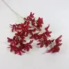 Tela de Seda Flores de Lirio Pequeñas de Tallo Largo para Arreglos Florales en Salones de Bodas, Flores Falsas Decorativas para Guía de Piso de Bodas