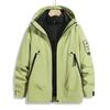 Chaqueta Tres en Uno para Hombre con Logo Personalizado, Set de Dos Piezas para Pareja para Exterior con Forro de Terciopelo, Ropa de Trabajo Grupal para Mujer con Estampado
