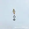 Brinco Pingente G23 Titânio Liga de Titânio Astmf-136 Zircônia Redonda Única Marquise Piercing Labial Stud de Titânio com Rosca Interna