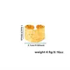 Moda Europea y Americana Estilo Ins Anillo Simple de Acero de Titanio Chapado en Oro de 18k Asimétrico Geométrico Acero Inoxidable Joyería para Dama Venta Caliente