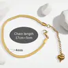 Pulsera de Acero de Titanio Dorada Estilo Ins Europeo y Americano Ajustable Múltiples Tipos de Cadena Cadena para Clavícula Cadena para el Cuello Cadena de Hoja de Acero de Titanio