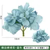 Hortênsia com Borda Queimada Simulada Acessórios Artesanais DIY para Casa, Casamento, Ornamentos de Cabelo, Peças Decorativas, Flores Artificiais Atacado