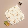Toalha de Cuspir Crepe Quatro Camadas Gaze de Bebê Quadrado Pequeno Macia Absorvente Anti-Cuspir Lenço Infantil Jardim de Bebê