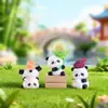 Tiktok Más Vendido Lindo Panda Caja Ciega de Cristal Decoración de Escritorio de Moda Figura de Dibujos Animados Venta al por Mayor Modelo Nuevo