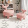 Taburete Pequeño de Cachemira Banco para el Hogar Moderno Sencillo Sala de Estar Sofá Taburete Bajo para Niños Banco Taburete de Animal Banco para Cambiar Zapatos