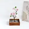 Novo buquê de flor de magnólia artificial com toque 3D realista para cerimônia de casamento e decoração floral de salão, flor artificial única material de planta verde atacado