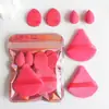 Set Popular Transfronterizo de Esponjas de Maquillaje de Color Macarrón con Empaque Láser, Set de 6 Piezas, Doble Uso para Seco y Húmedo, Esponja de Maquillaje que No Absorbe Polvo