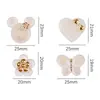 Pegatinas Planas de Flor de Acrílico con Puntos Transparentes, Mariposa, para Decoración de Fundas de Teléfono Hechas a Mano, Pasadores, Joyería