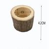 Adornos de Artesanía de Madera Hechos a Mano Estacas de Madera Personalizadas Portavelas Fresco Adornos de Maceta Pequeña Suculenta