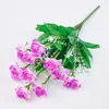 Flores Artificiales al por Mayor 10 Cabezas Clavel Flor Falsa Tela Rama Única Clavel Pequeño Decoración Interior y Exterior Ramo Flores Secas