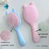 Pente de Massagem com Bolsa de Ar e Orelhas de Coelho Fofas para Meninas Massageia o Couro Cabeludo Cabelo Fofo Pente com Almofada de Ar Pente Portátil