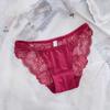 Xuan Mengqi Ropa interior sin costuras de seda de hielo para mujer, cintura baja, sexy, encaje, transpirable, calzoncillos para mujer, talla grande