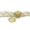 Acessórios de joias artesanais com miçangas faça você mesmo, suporte de flores oco de cobre puro, chapéu de flor, cocar de noiva antigo, acessórios de cabelo, material de acessórios