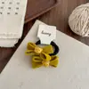 Oso de Terciopelo de Gama Alta con Lazo Versátil para el Cabello Accesorios para el Cabello de Niña Otoño e Invierno Borgoña Cuerda para el Cabello con Bola Diadema