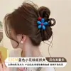 Pinza para el pelo de alta gama estilo coreano, pinza para el pelo de color block de dibujos animados para la parte trasera de la cabeza, pinza de tiburón grande versátil 2026 nueva para mujer