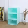 Caja de Zapatos Transparente Engrosada Caja de Zapatos Doméstica abatible a Prueba de Polvo Plástico PP Plegable Caja de Zapatos abatible Grande y Pequeña