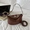 Bolso de Mano Tejido Simple Transfronterizo Bolso de Hombro de Moda Color Sólido Personalidad Casual para el Trabajo y el Trayecto Bolso Cruzado