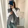 Colete PEP*ER de Algodão Air para Mulheres, 26 Outono Novo Estilo Coreano Simples Versátil Cardigã com Capuz Colete Top