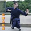 Traje de Tai Chi con Solapa Oblicua Wudang para Primavera y Verano Traje Taoísta Ropa de Artes Marciales para Mujer Otoño Traje Taoísta Completo para Hombre Blanco Xinmai Taibao