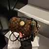 Bolsas Femininas da Moda 2025 Nova Versátil Transversal Corrente Ombro Axila Bolsa High-End Transfronteiriça