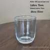 Copo de Vidro Transparente para Vela, Pote para Vela Perfumada, Castiçal, Copo Porta-Vela Aromática, Frasco de Vidro, Estilo Nórdico
