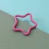 Direto da fábrica Cor Macaron liga estrela de cinco pontas chaveiro gancho externo para mochila acessórios de joalheria DIY