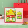 Ciudad Prohibida de Pekín, Palacio de Verano, Templo del Cielo Souvenirs Turísticos, Cuaderno de Lujo, Juego de Imanes para Refrigerador con Arena Líquida, Regalo Estilo Chino