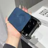 Adecuado para iPhone 17 Pro Max, Funda Magnética de Piel para Teléfono, Apple 16 Ventana Grande Textura de Cuero Anti-Caída 15 Funda Protectora