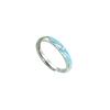 Anillo de Pareja Luminoso de Plata Pura S999 Amor por las Montañas y los Mares Anillo para Pareja de Hombres y Mujeres Anillo de Pareja Esmaltado de Lujo Ligero Regalo