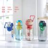 Baijia fábrica venta al por mayor taza de té para mujer alto valor de color estudiante portátil taza deportiva sencilla taza de plástico separación de té