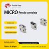 Fornecimento direto da fábrica Micro USB conector fêmea placa de pasta completa concha de cobre estanhado Micro base fêmea