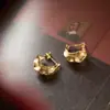 Bosque Dorado Aretes Metálicos Estilo Francés Hojas Vintage Nuevos Populares Pinzas para Orejas de Espiral Anti-Mosquitos Accesorios para Orejas sin Perforación