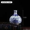Jarrón de Jingdezhen Pequeño Porcelana Azul y Blanca Arreglo Floral Cerámica Hogar Ceremonia del Té China Decoración Hidropónica Estante Bogu Adornos