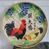 Pá de Mão Pintada em Bambu Pintura Placa Decorativa Número da Porta Personalizado Hotel Fazenda Pintura de Parede Hotel Peneira de Arroz Decoração