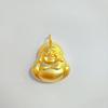 Colgante de Buda Maitreya antiguo de oro, collar de Buda de nacimiento chino para hombres y mujeres, colgante de Buda macizo de oro artificial