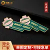 Bottons de metal personalizados da Universidade Normal de Hangzhou, bottons de liga de zinco pintados, crachás de nome, medalhas e pins com o emblema da escola