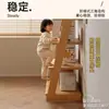 Estantería trapezoidal de madera maciza para niños, estante de almacenamiento de pie, organizador multicapa, estantería de exhibición de madera para esquina integrada de montaje en pared