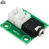Adaptador conector de señal de audio para auriculares de 3,5 MM con cables terminales XH2.54-3P para placa de cableado DIY de amplificador de potencia y altavoz