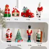Pingente de Papai Noel Novo Transfronteiriço Layout Criativo de Cena de Natal Pingente de Decoração de Árvore de Natal Lote Pronto