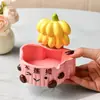 Cenicero de Cerámica Verde Estilo Ins No Ardiente Anti-Ceniza Volante Hogareño de Gama Alta Lindo Decoración para Sala de Estar Taza para Cigarrillos Venta al por Mayor