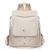 Mochila para Mujer 2025 Nuevo Estilo Coreano Gran Capacidad Repelente al Agua Antirrobo Mochila Bolso Simple Mochila Escolar Comercio Exterior Venta al por Mayor
