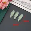 Resina Imitación Jade Agujero Único Concha Pluma DIY Accesorios para Joyería Hecha a Mano Flor Hojas Estilo Antiguo Pasador Material Accesorios