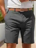 Exportación Transfronteriza Populares Europeos y Americanos Pantalones Cortos de Traje de Negocios para Hombre Verano 2025 Nuevos Pantalones Casuales de Cinco Puntos 8757