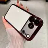 Adequado para Iphone18Pro Capa de Celular Transparente de TPU Galvanizado Apple 17 com Película para Lente 16 Capa Protetora Anti-Queda 15