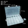 Caja Transparente de Plástico PP con 24 Compartimentos Caja para Joyería de Perlas Caja para Almacenamiento de Frijoles DIY Caja Organizadora para Piezas de Ferretería