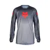 Jersey de Descenso de Manga Larga para Bicicleta de Montaña de Comercio Exterior Fox Jersey de Montar en Moto Descenso Top Transpirable para Ciclismo Mayoreo