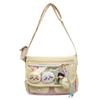 Bolsa Transversal Color-Blocking Estilo Japonês para Mulheres 2026 Novo Modelo Estilo College Bolsa Tote Versátil para Alunos do Ensino Fundamental Bolsa de Ombro Tendência