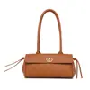 Nova bolsa de ombro modelo de comércio exterior com logotipo personalizável DIY, bolsa baguette com bordado matelassê, bolsa de mão de boliche de alta qualidade, bolsa de ombro
